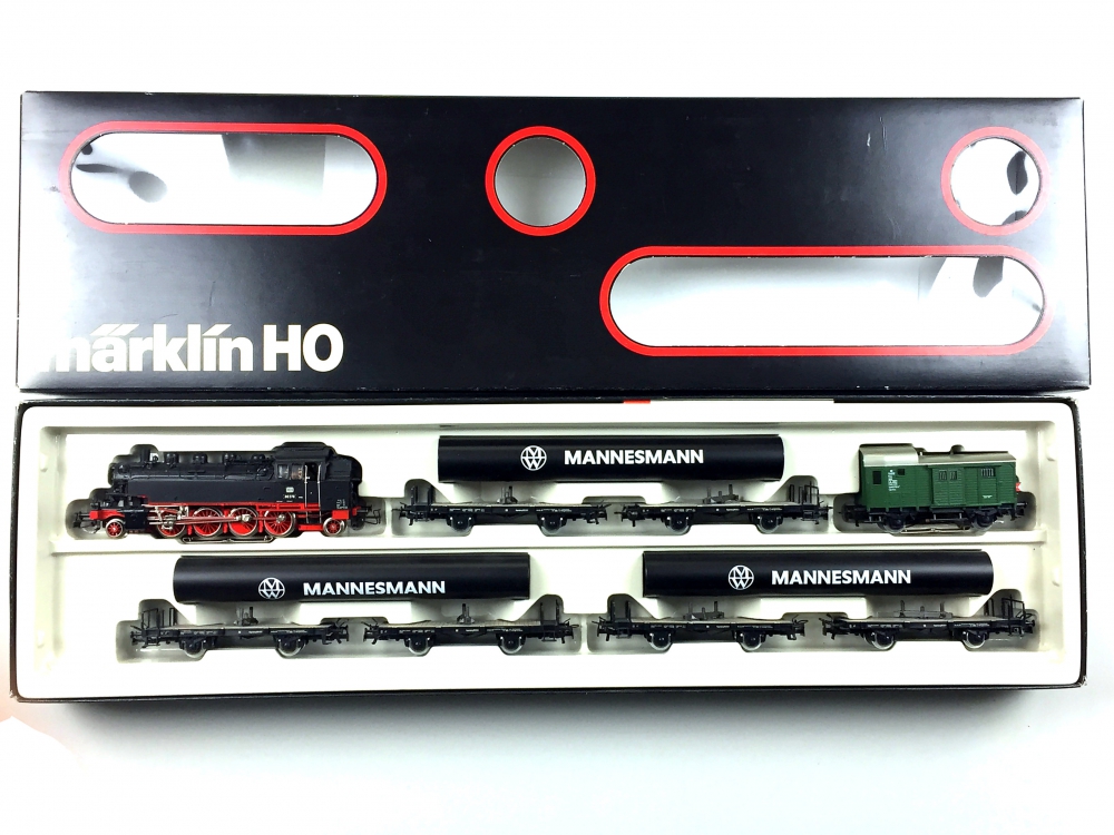 Bild 1 von H0 AC MÄRKLIN 2854 - Mannesmann Röhrenzug mit BR 86 - DB