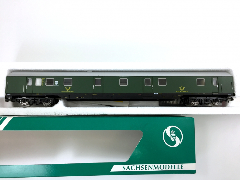 Bild 1 von H0 DC SACHSENMODELLE 74635 - Bahnpostwagen der DBP 4m-a/26 - Ep. III