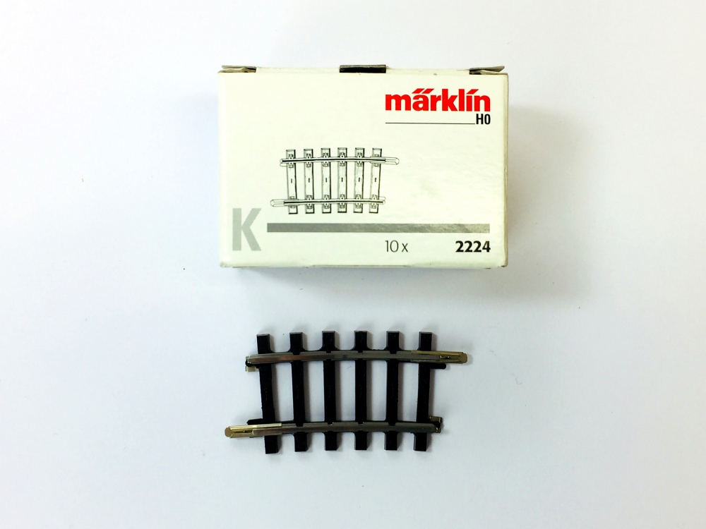 Bild 1 von H0 MÄRKLIN 2224 - K-Gleis Bogen, 7,5° , Radius 360 mm R1