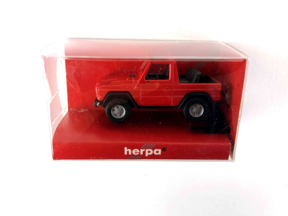 Bild 1 von H0 HERPA 2084 - Fahrzeug - Mercedes Benz G 300 GE Cabrio - rot