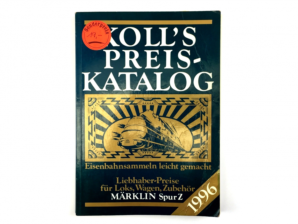 Bild 1 von Z KOLL´S PREIS-KATALOG - Liebhaber-Preise für Loks, Wagen, Zubehör MÄRKLIN Spur Z - 1996