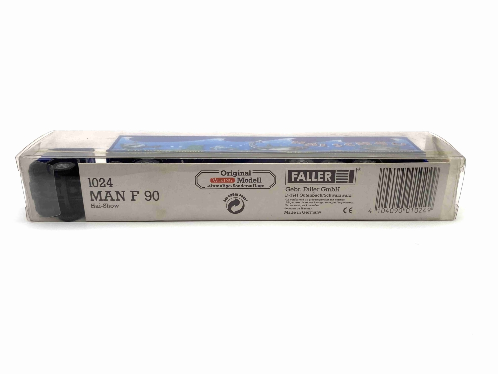 Bild 1 von H0 FALLER 1024 - Fahrzeug - MAN F 90 Sattelzug  - Hai-Show