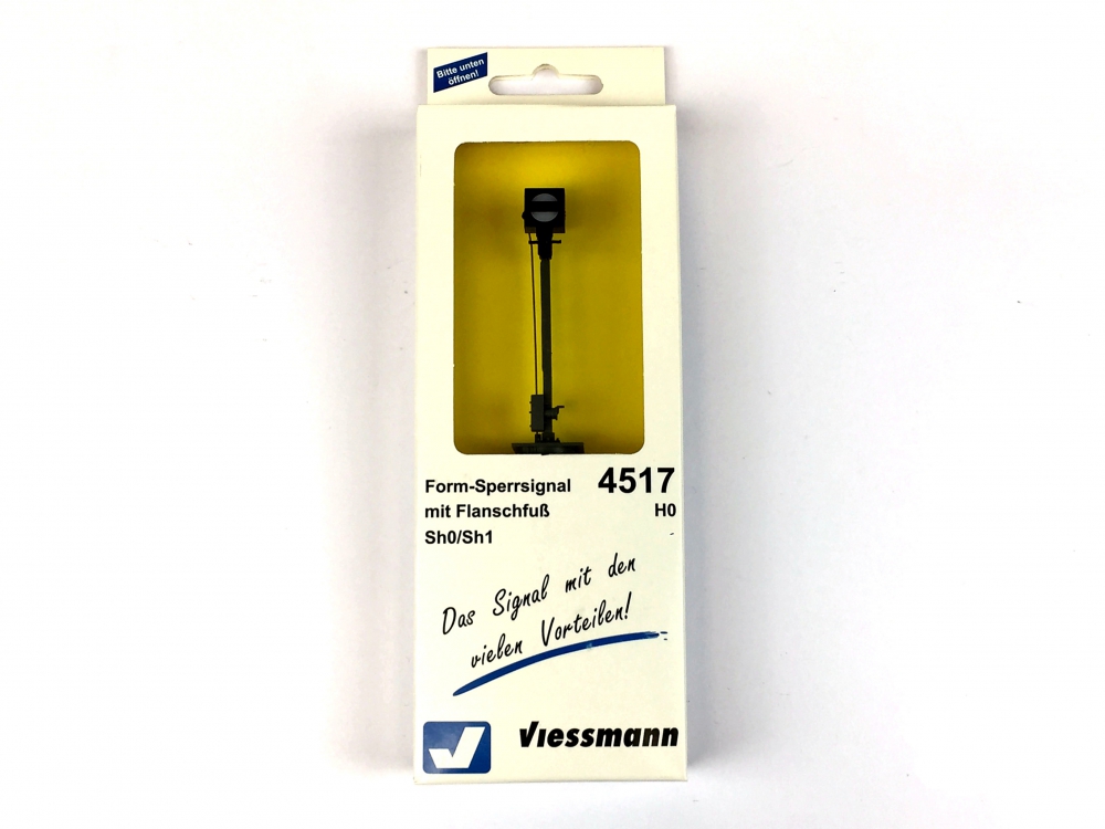 Bild 1 von H0 VIESSMANN 4517 - Form-Sperrsignal mit Flanschfuß - Sh0/Sh1