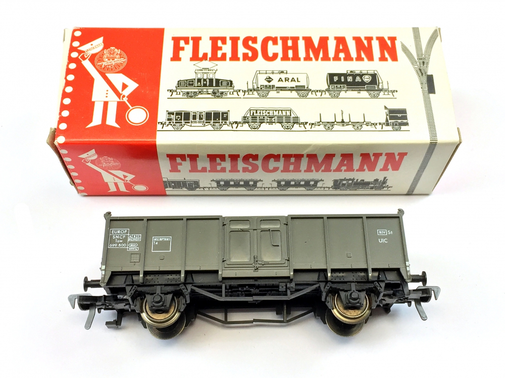 Bild 1 von H0 DC FLEISCHMANN 5206 - offener Güterwagen mit Kohletransport - SNCF - Ep. III