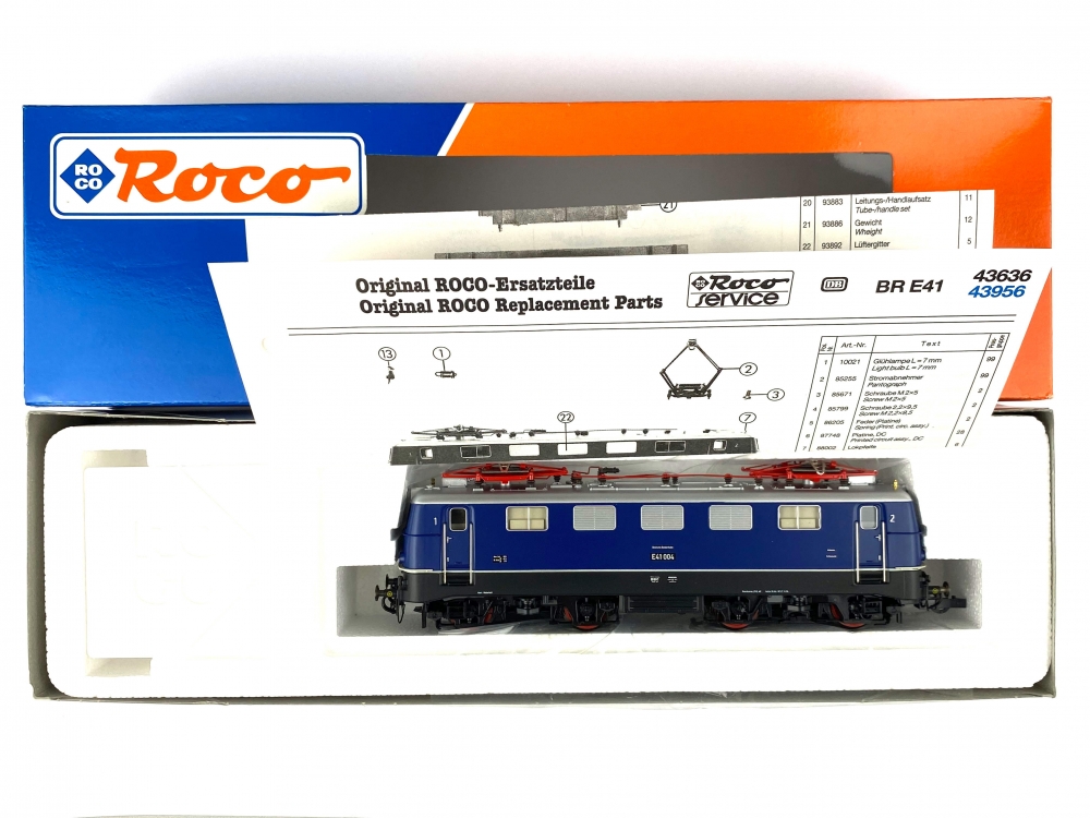 H0 DC ROCO 43636 - Elektrolokomotive BR E41 - DB - Ep. III