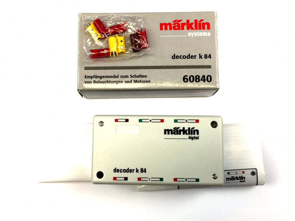 Bild 1 von H0 MÄRKLIN 60840 - Decoder K84 Empfängermodul für Dauerstrom wie Licht und anderes Zubehör (4-fach)