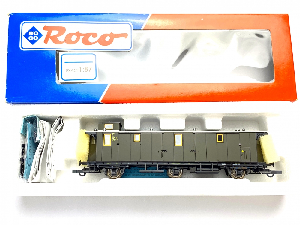 Bild 1 von H0 DC ROCO 44541 - Gepäckwagen - DRG - Ep. II