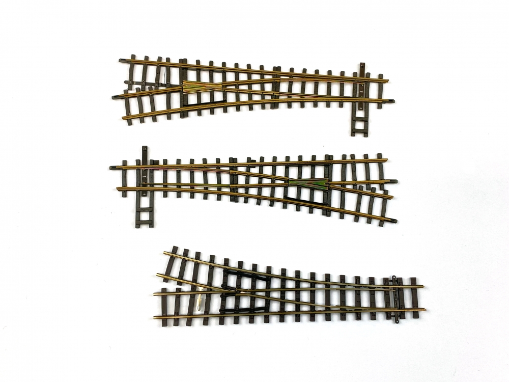 Bild 1 von H0m BEMO 4210 u. 4211 Sale - Weichen - Konvolut 2 Stück + 1 Stk. PILZ Weiche