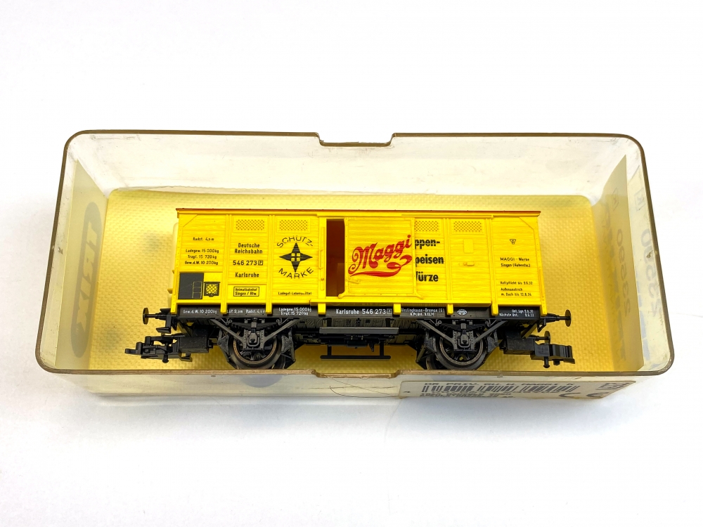 Bild 1 von H0 DC TRIX International 23590 - gedeckter Güterwagen 