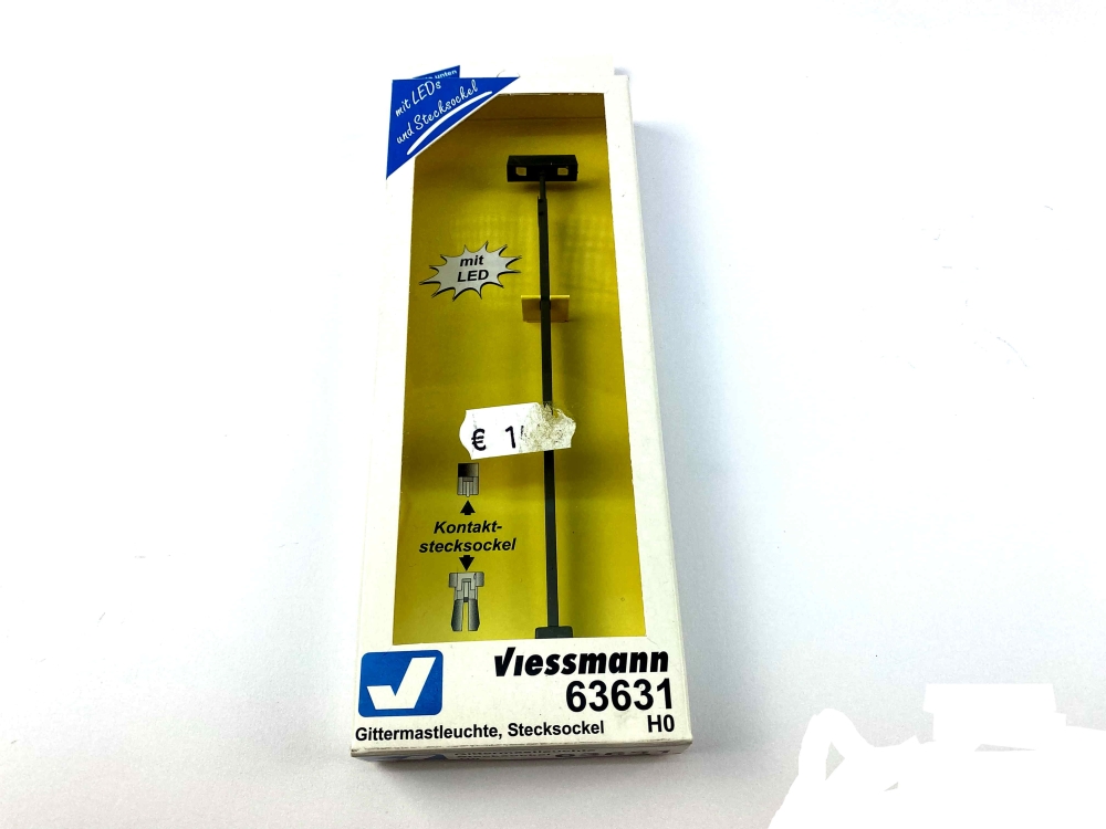 Bild 1 von H0 VIESSMANN 63631 - Laterne - Gittermastleuchte - LED - Stecksockel