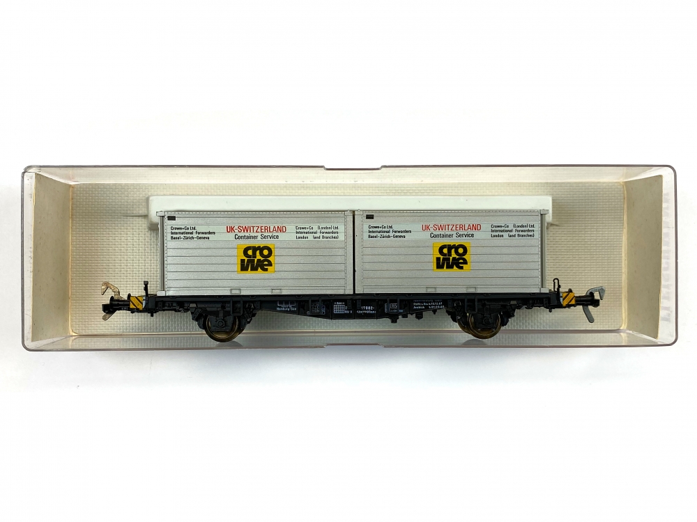 Bild 1 von H0 DC FLEISCHMANN 5235 - Container-Tragwagen   