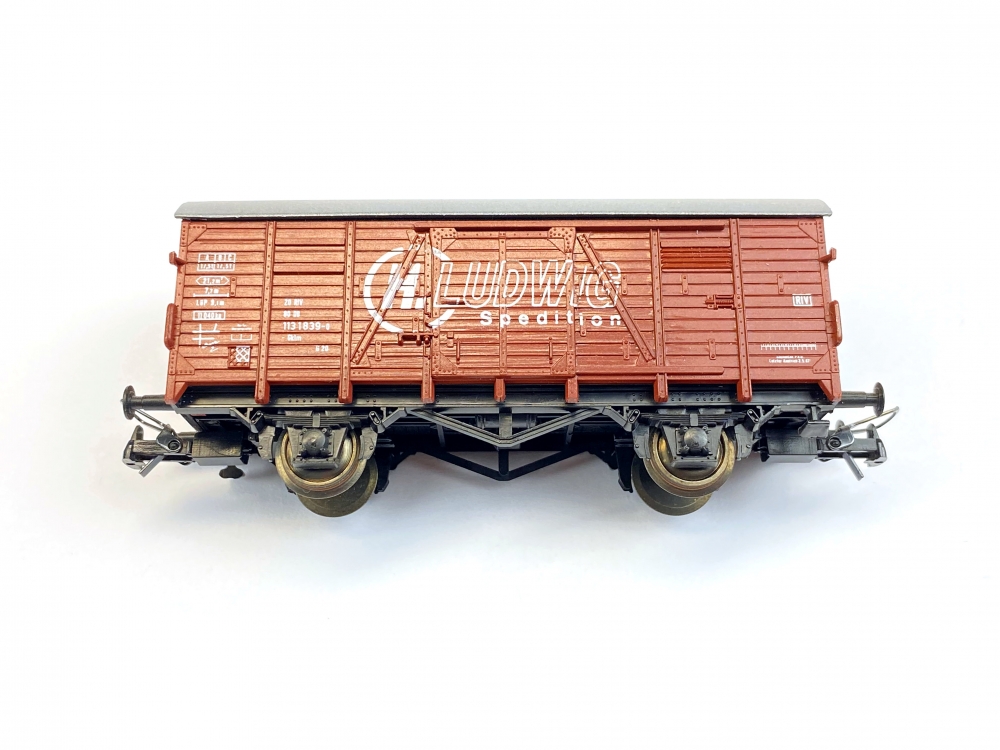 Bild 1 von H0 DC ROCO - gedeckter Güterwagen - LUDWIG Spedition - DB