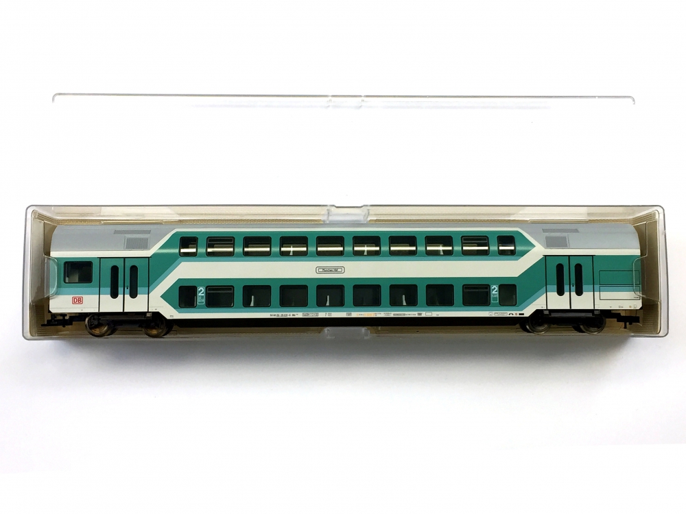 Bild 1 von H0 DC FLEISCHMANN 5122 K - Doppelstock-Wagen 2. Kl. - DB - Ep. V
