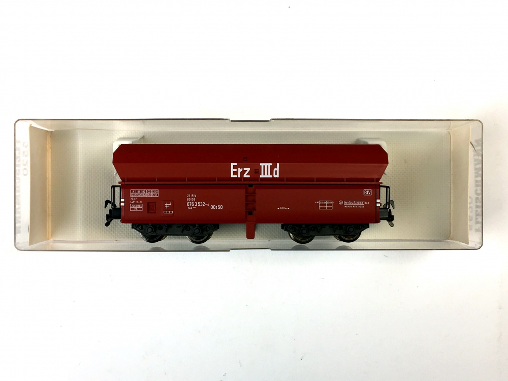 Bild 1 von H0 DC FLEISCHMANN 5520 - Selbstentladewagen Erz IIId - 676 3 532-4 - Fad 167