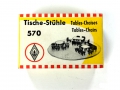 H0 FALLER 570 - Tische Stühle