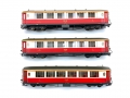 Bild 3 von H0m DC BEMO 3272 Set - 3 Salonwagen im Set - 1. Kl. - RhB - rot-beige