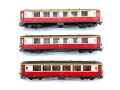 Bild 3 von H0m DC BEMO 3272 Set - 3 Salonwagen im Set - 1. Kl. - RhB - rot-beige