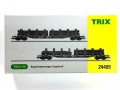 H0 DC TRIX 24409 - Doppelrungenwagen - 2 Stammholztransporter - Snps 719 - Ep. IV
