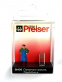 H0 PREISER 28125 - Figuren - Dienstmann stehend, Gepäckkarre