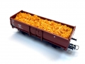 Bild 1 von H0 DC ROCO 47944 - Hochbordwagen mit Ladegut Holzschnitzel - DB