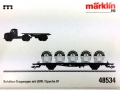 H0 DC MÄRKLIN 48534 - Set Behälter-Tragwagen und LKW - Südzucker Typ Lbgjs 598 - Ep. IV