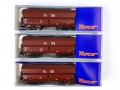 N ROCO 24029 - 3-tlg. Set Selbstentladewagen - Erz IIId - DB - Ep. III
