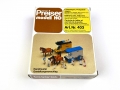 H0 PREISER 403 - Lieferwagen Postpaketwagen mit Figuren - unbemalt, Bausatz