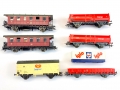 H0 DC ROCO - Wagen-Set mit 4 Güterwagen u. 2 Personenwagen - aus Set 41212 