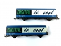 H0 DC ROCO - Güterwagen - DIGITAL IS COOL 2 Stück im Set