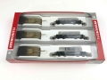 N FLEISCHMANN 845606 - 3-tlg. Set Schwerlast-Flachwagen - DRB - mit Panzerkampfwagen Panther