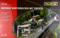 Bild 1 von H0 FALLER 120240 - moderne Wartehäuschen mit Zubehör - Ep. V