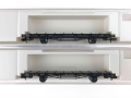 N FLEISCHMANN 823604 - Wagen-Set 2 Stk. Schienentransportwagen-Set - Bad.St.B. - Ep. I