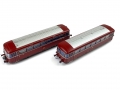 H0 DC ROCO 43018 - Triebwagen u. Steuerwagen VT 98.95 - Schienenbus - DB - Ep. III