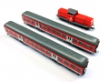 Bild 4 von H0 DC ROCO Zug Set 51258 - Diesellok BR 212 + 2 Nahverkehrswagen - DB AG - Digital