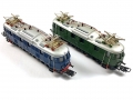 H0 AC MÄRKLIN 3023 + 3024 - 2 Stk. Elektrolokomotiven BR E 18 - DB - Ep. III - blau u. grün