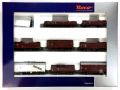 Bild 1 von H0 DC ROCO 44002 - Güterzugset mit 8 Güterwagen der DB - Ep. III
