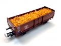 Bild 2 von H0 DC ROCO 47944 - Hochbordwagen mit Ladegut Holzschnitzel - DB